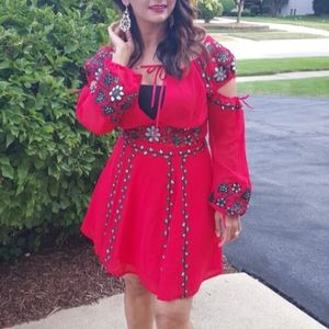 For Love and Lemons Niccola Red Dress